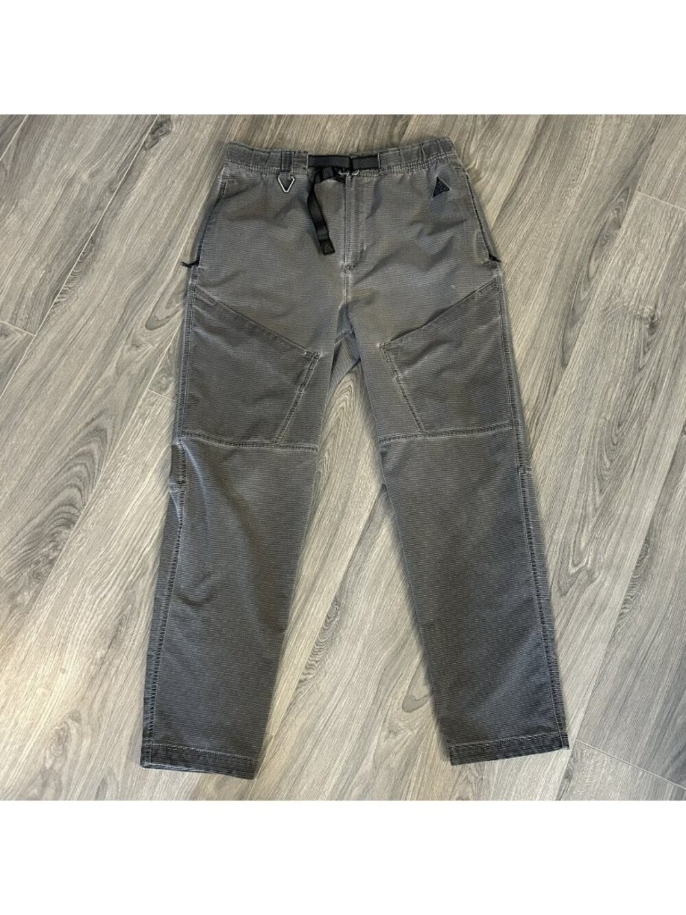 Nike ACG Dri-FIT ADV Trail Pants Women M Gray Belted Hiking Stretch Outdoor